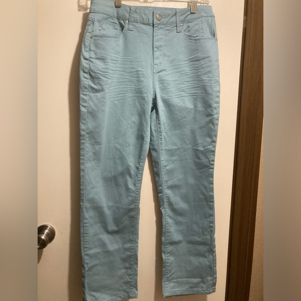 Laurie Felt Sky Blue Ankle Pants